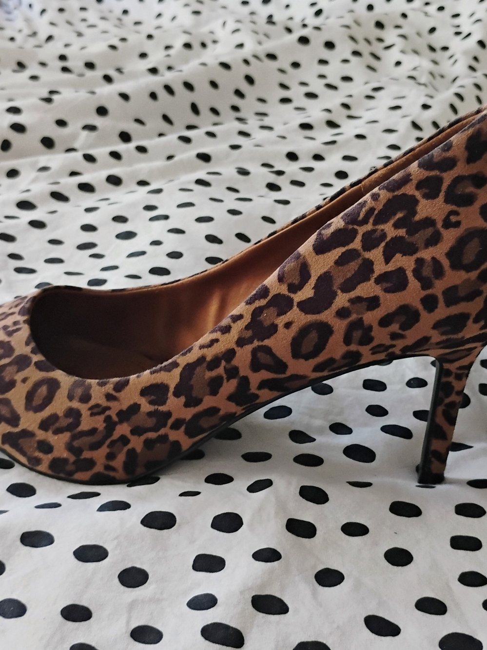 Leopard Print Brown Women's High Heel Pumps